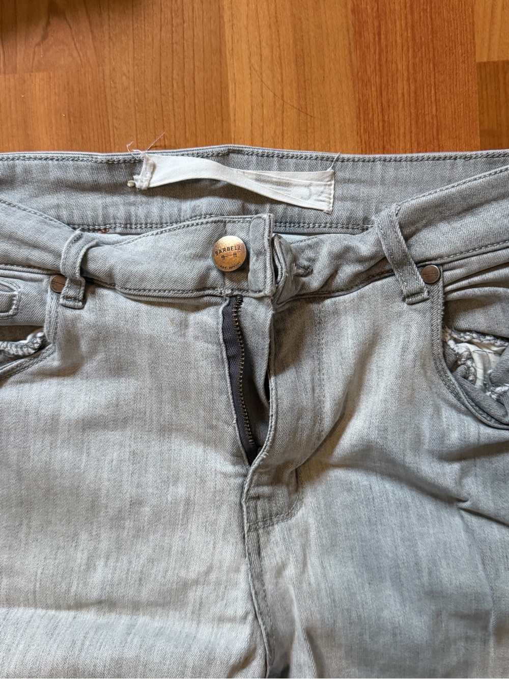 Barebell Light Gray Men's Jeans - Classic Straight Fit